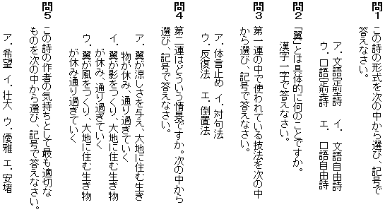 詩 問題集