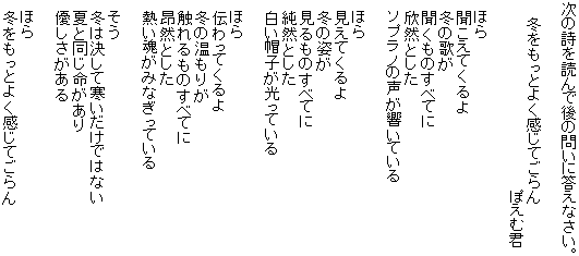 詩 問題集